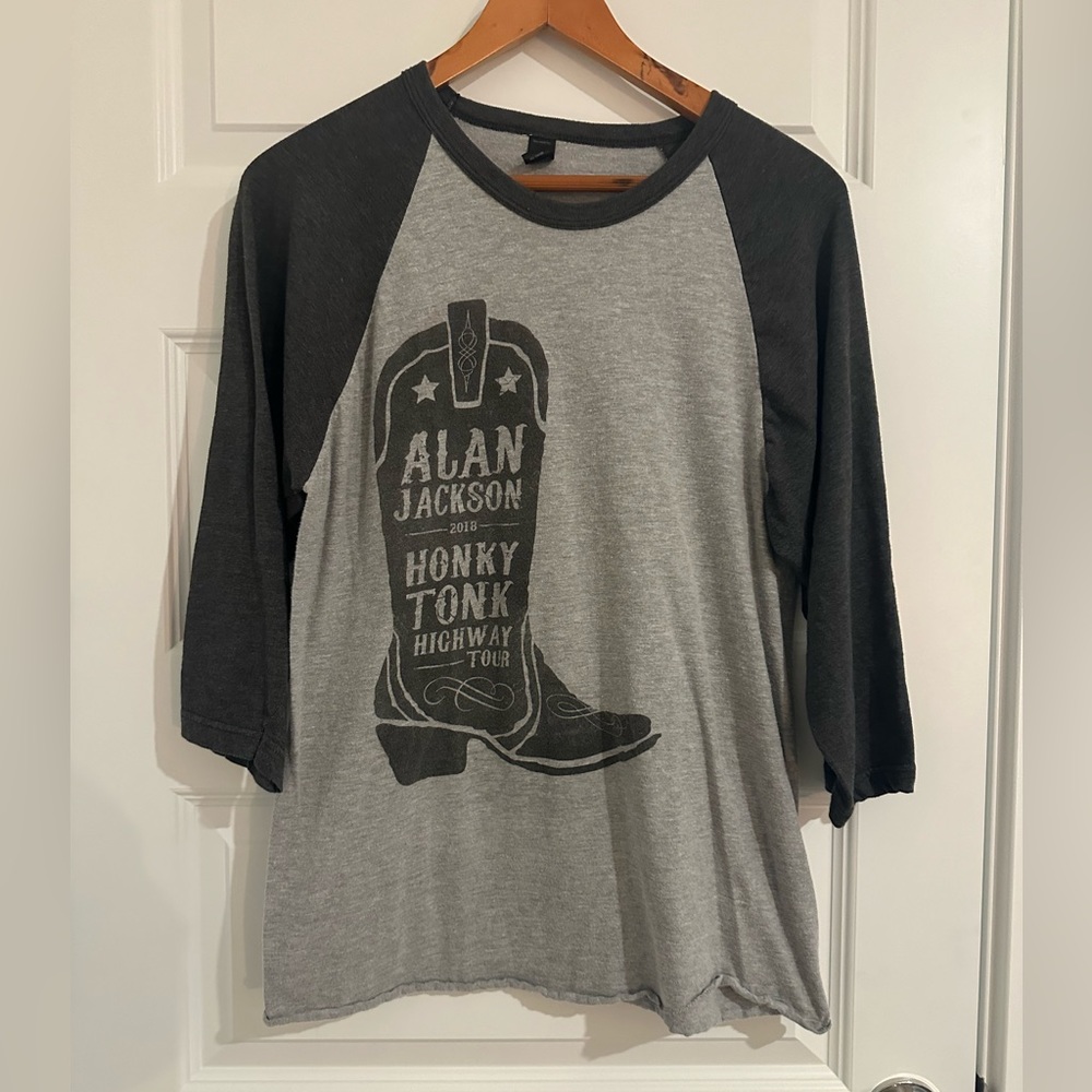 Alan Jackson 2018 Honky Tonk Highway Concert Tour Raglan T-Shirt